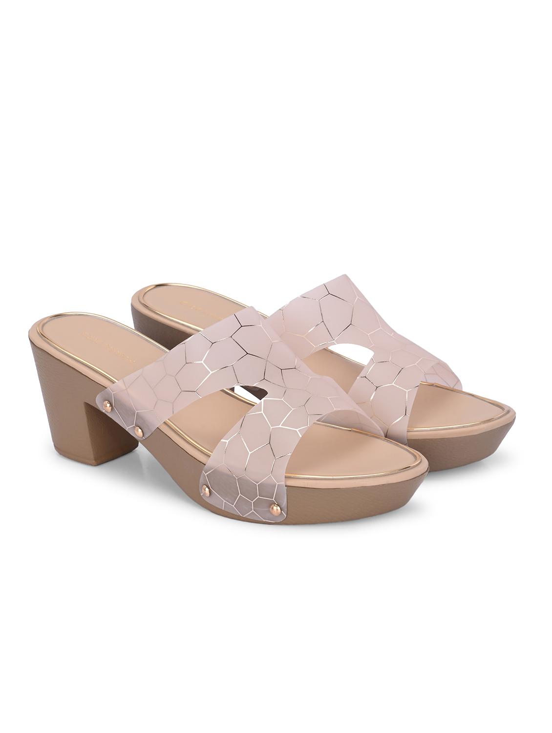 women beige slip on sandal - 21845525 - Standard Image - 1