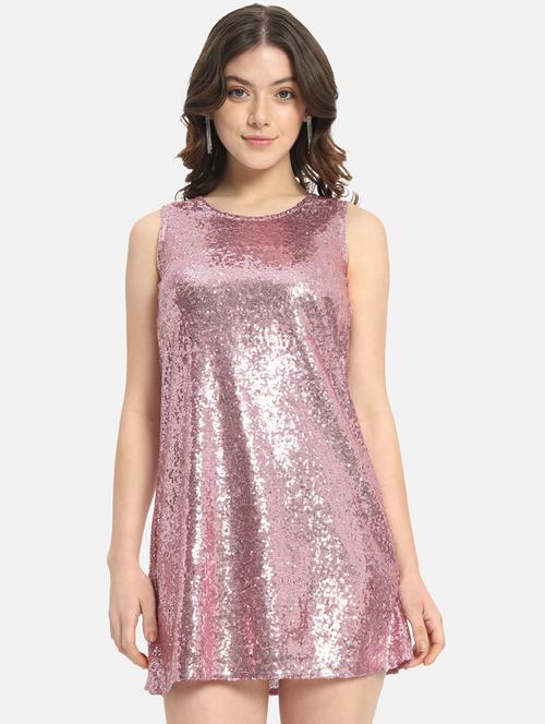 women sequined sleeveless shift dress - 21845533 -  Standard Image - 0