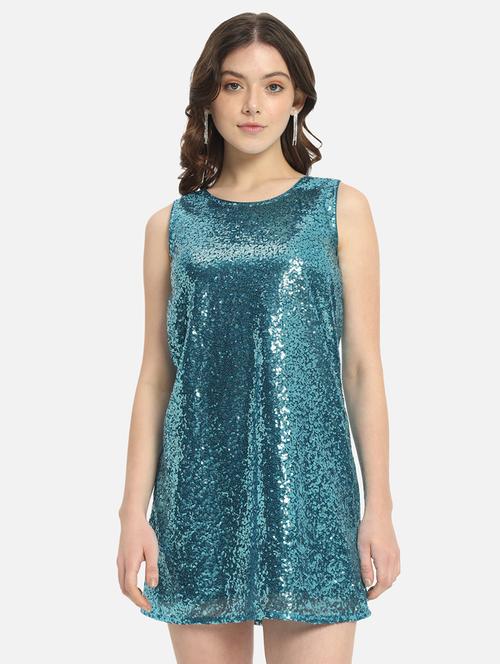 women sequined  sleeveless shift dress - 21845551 -  Standard Image - 0