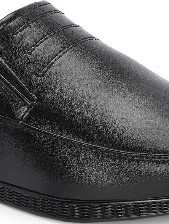 men black slip on formal shoes - 21853487 - Standard Image - 4