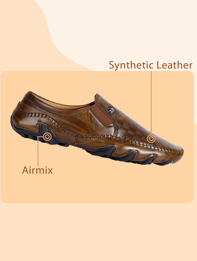 men brown slip on loafer - 21853514 -  Standard Image - 1