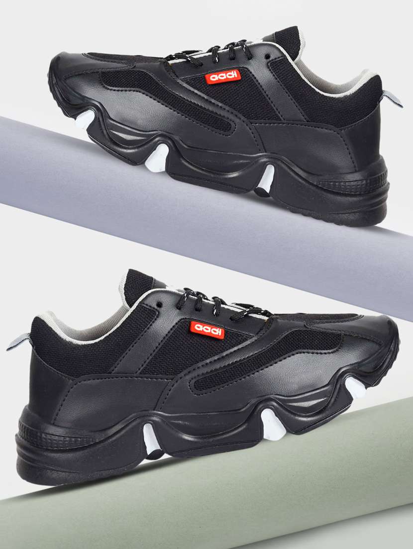 men black lace up sport shoe - 21853529 -  Zoom Image - 0