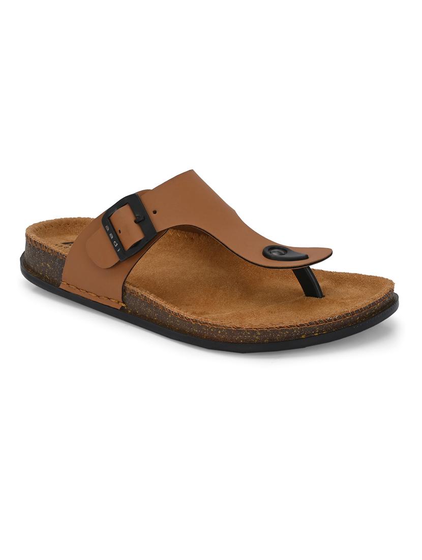 men tan toe separator sandal - 21853596 -  Standard Image - 1