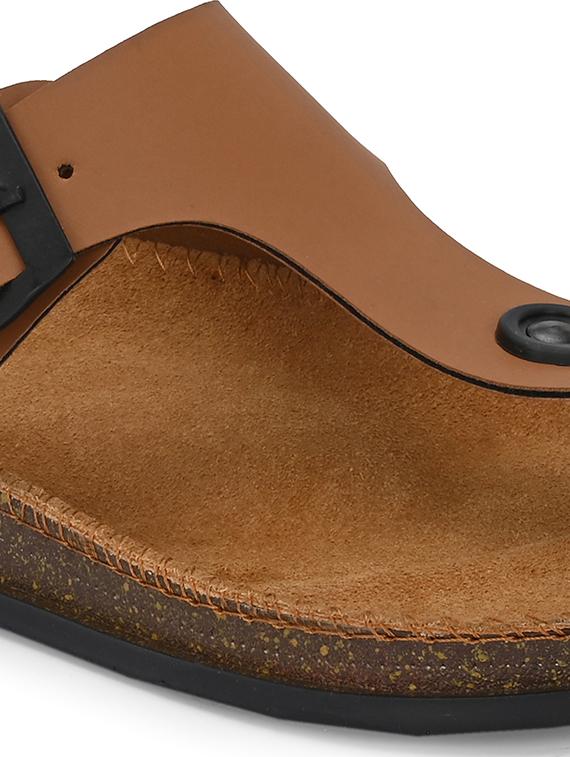 men tan toe separator sandal - 21853596 - Standard Image - 4