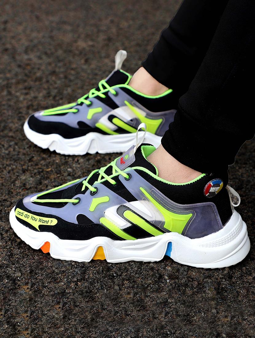 men color block lace up sneaker - 21853613 -  Standard Image - 1