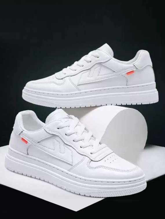 men white lace up sneaker - 21853635 - Standard Image - 1