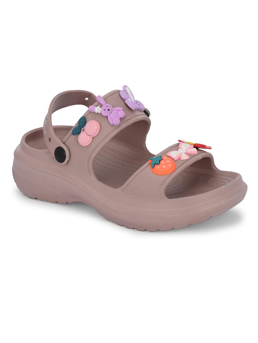 women mauve back strap sandal - 21853638 -  Standard Image - 1