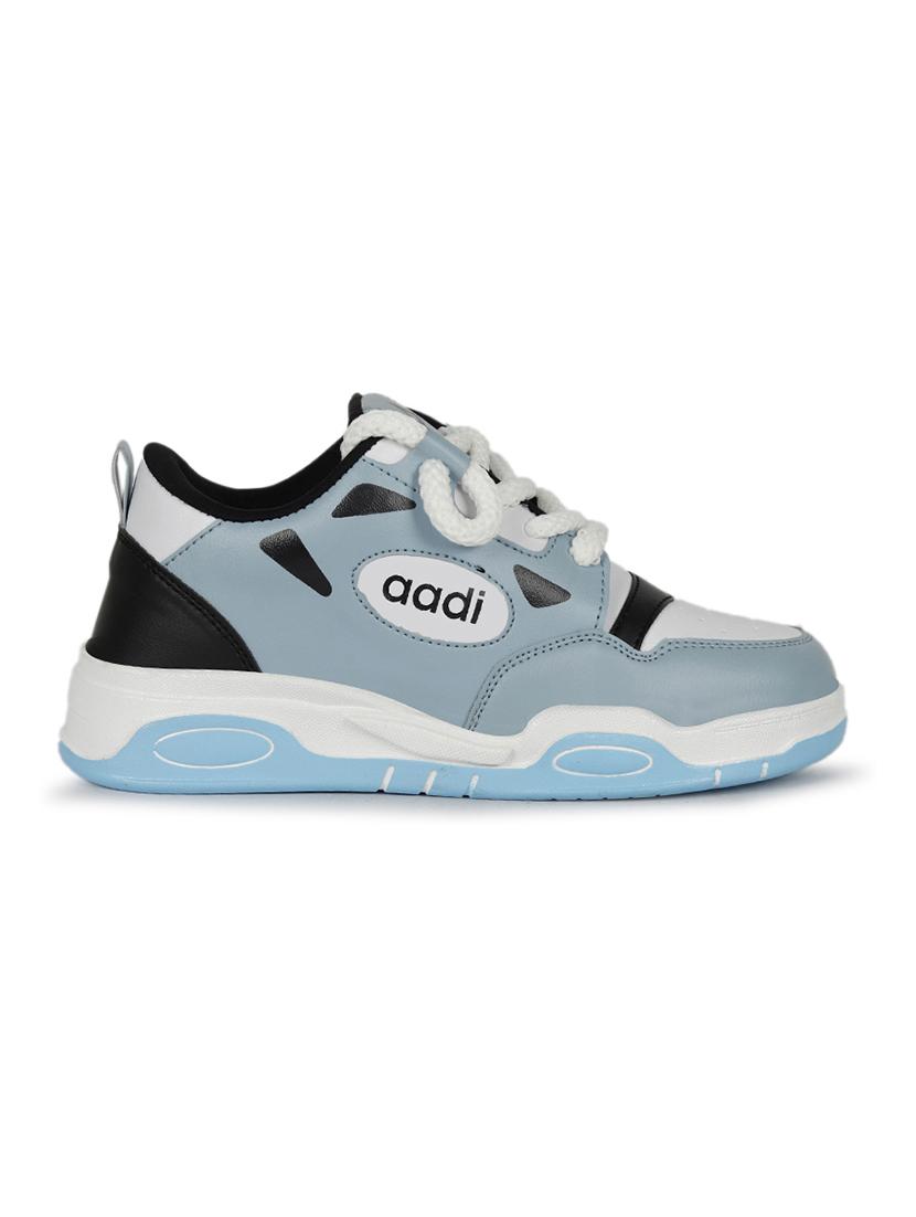 women light blue lace up sneaker - 21853641 - Standard Image - 1