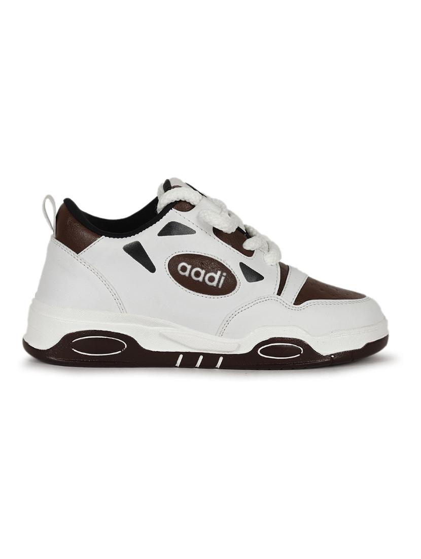 women white lace up sneaker - 21853642 -  Standard Image - 1