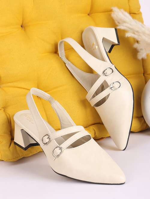 women beige back strap sandal - 21853753 - Standard Image - 0
