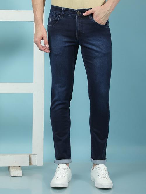 men blue low rise full length denim jean - 21853796 -  Standard Image - 0