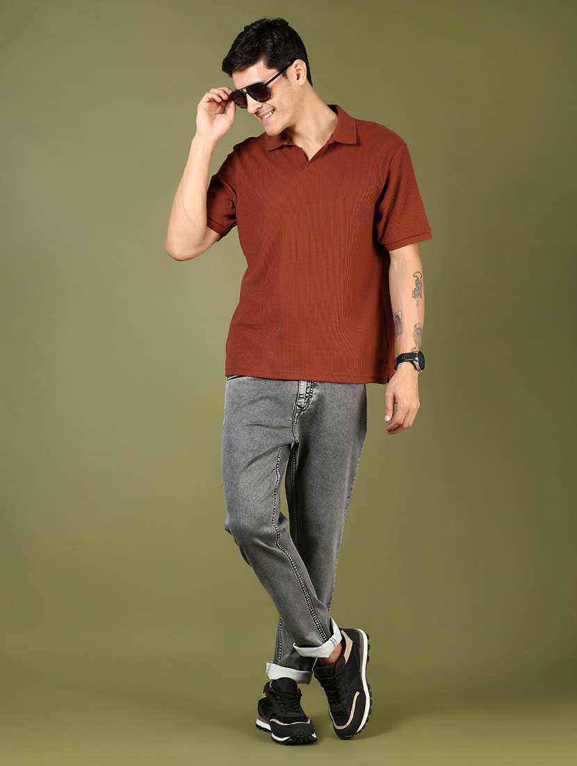 men solid short sleeve regular fit polo t-shirt - 21853830 -  Standard Image - 4