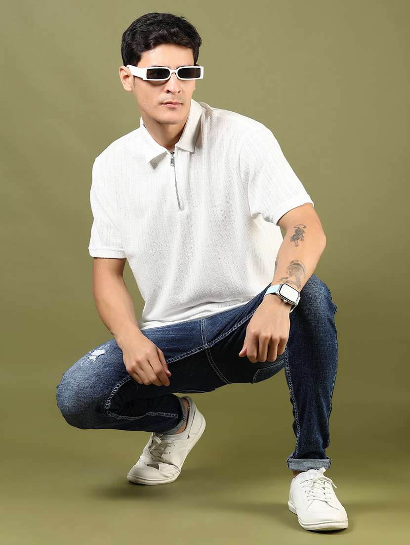 men self design short sleeve regular fit polo t-shirt - 21853834 - Standard Image - 4