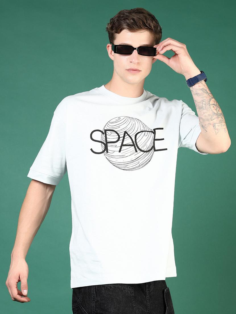 men light blue printed short sleeve regular fit t-shirt - 21853840 - Standard Image - 1