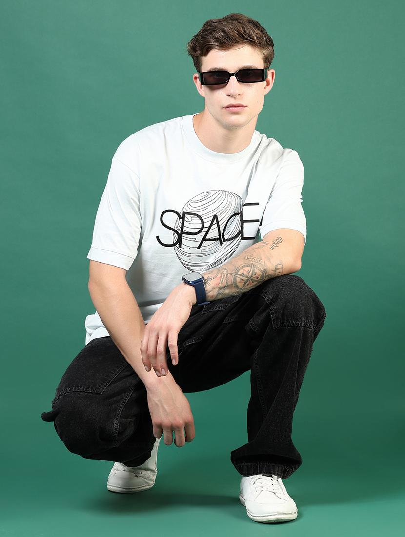 men light blue printed short sleeve regular fit t-shirt - 21853840 - Standard Image - 4