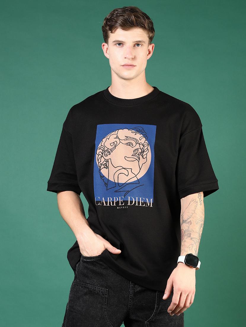 men black graphic short sleeve regular fit t-shirt - 21853853 - Standard Image - 1