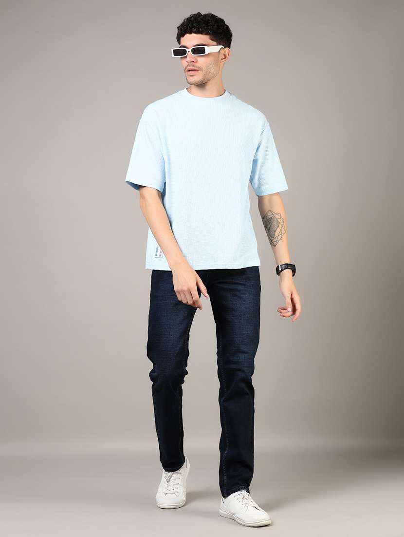 men solid short sleeve loose fit t-shirt - 21853900 - Standard Image - 4