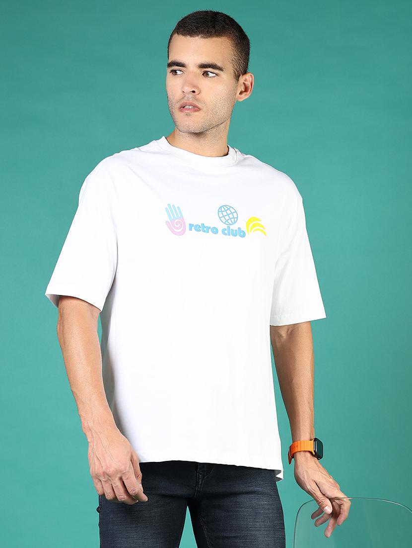men printed short sleeve loose fit t-shirt - 21853901 - Standard Image - 1