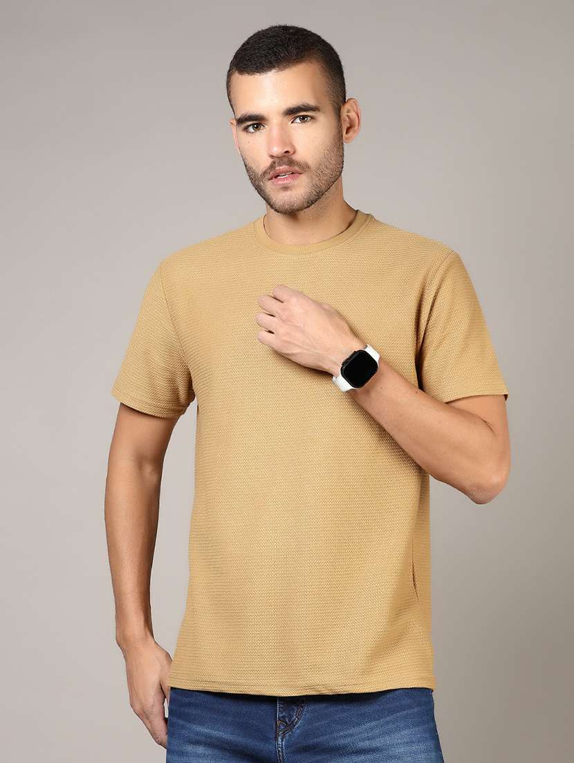 men solid short sleeve regular fit t-shirt - 21853917 -  Standard Image - 1