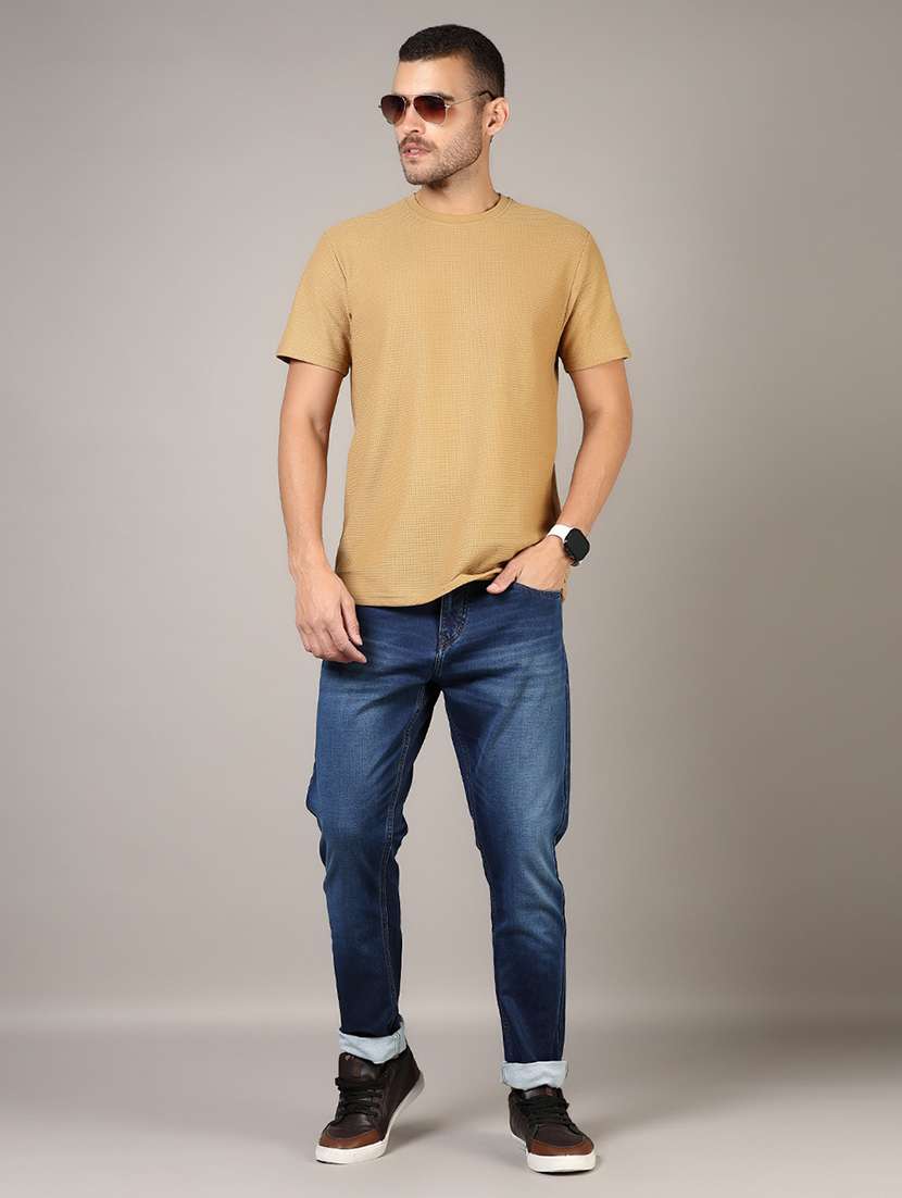 men solid short sleeve regular fit t-shirt - 21853917 -  Standard Image - 4