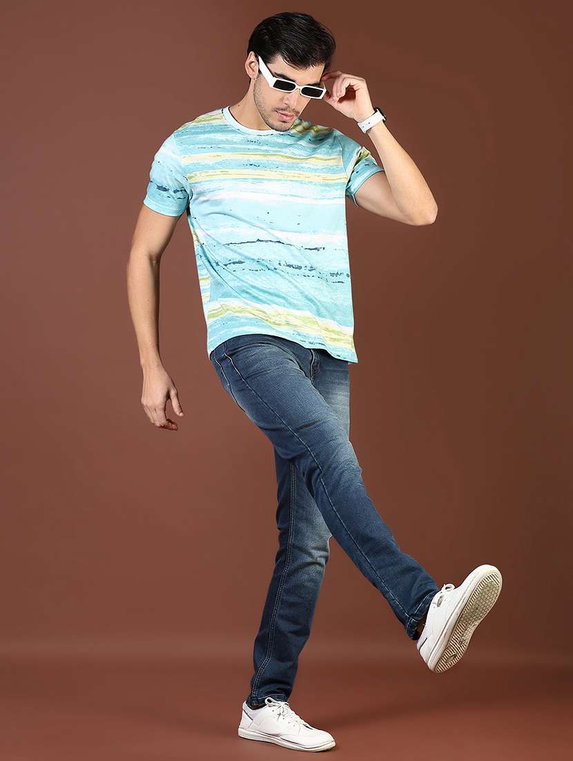 men printed short sleeves regular fit t-shirt - 21853919 - Standard Image - 4