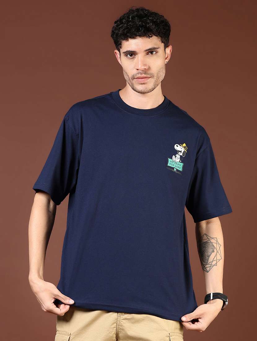 men printed short sleeve loose fit t-shirt - 21853958 -  Standard Image - 1