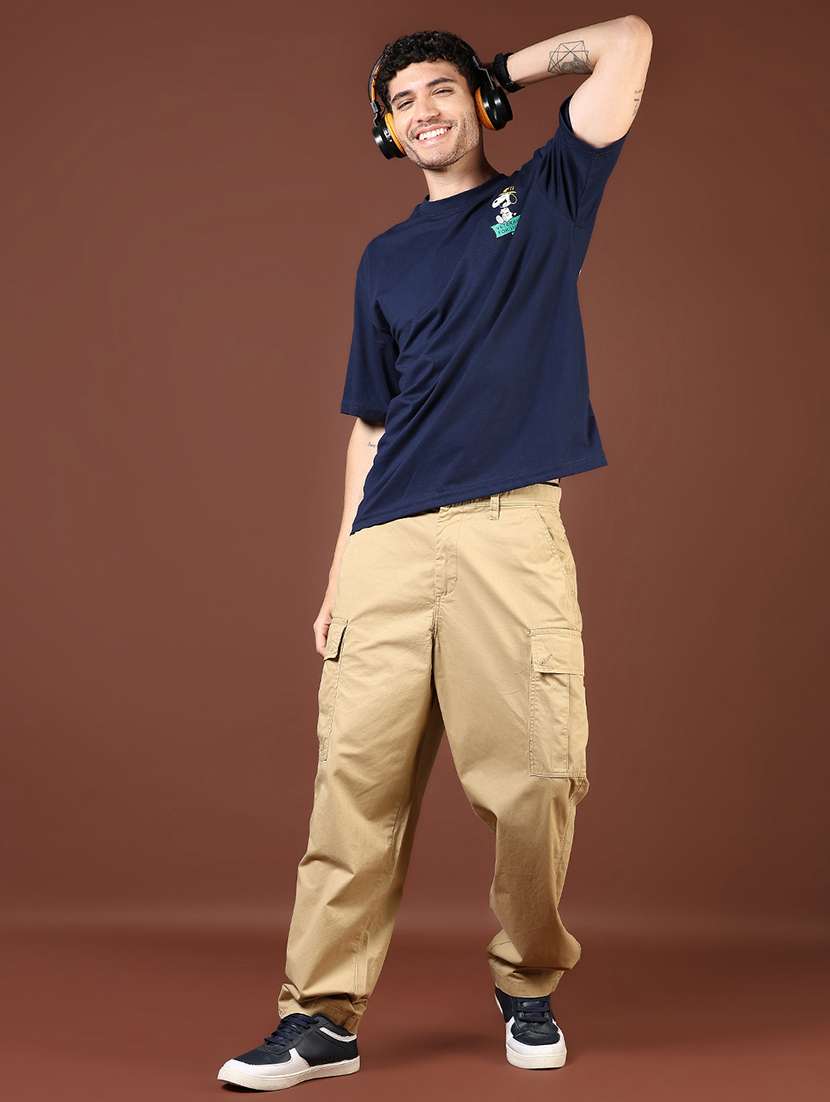 men printed short sleeve loose fit t-shirt - 21853958 -  Standard Image - 4