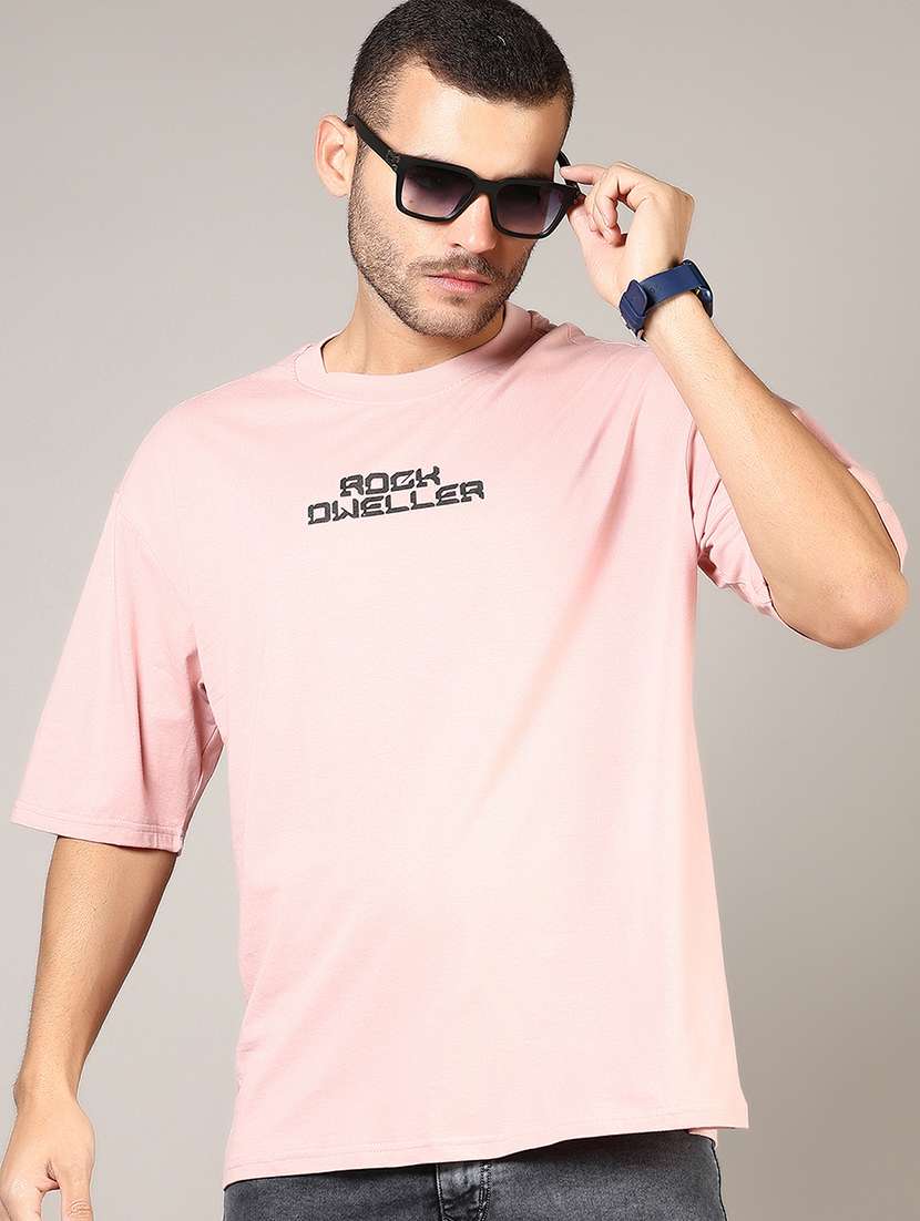 men front & back print round neck regular fit t-shirt - 21853967 -  Standard Image - 1