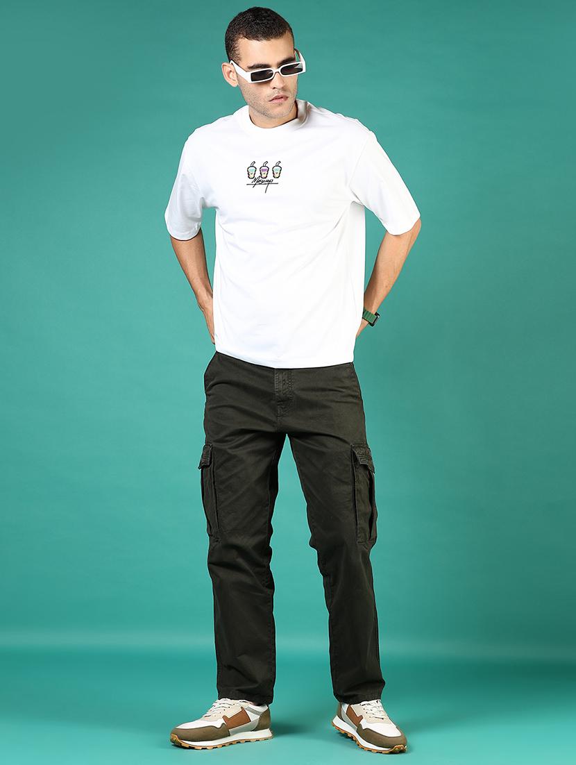 men front & back print round neck regular fit t-shirt - 21853974 - Standard Image - 4