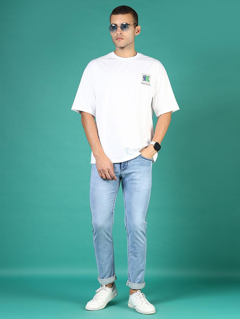 men front & back print round neck regular fit t-shirt - 21853975 - Standard Image - 4