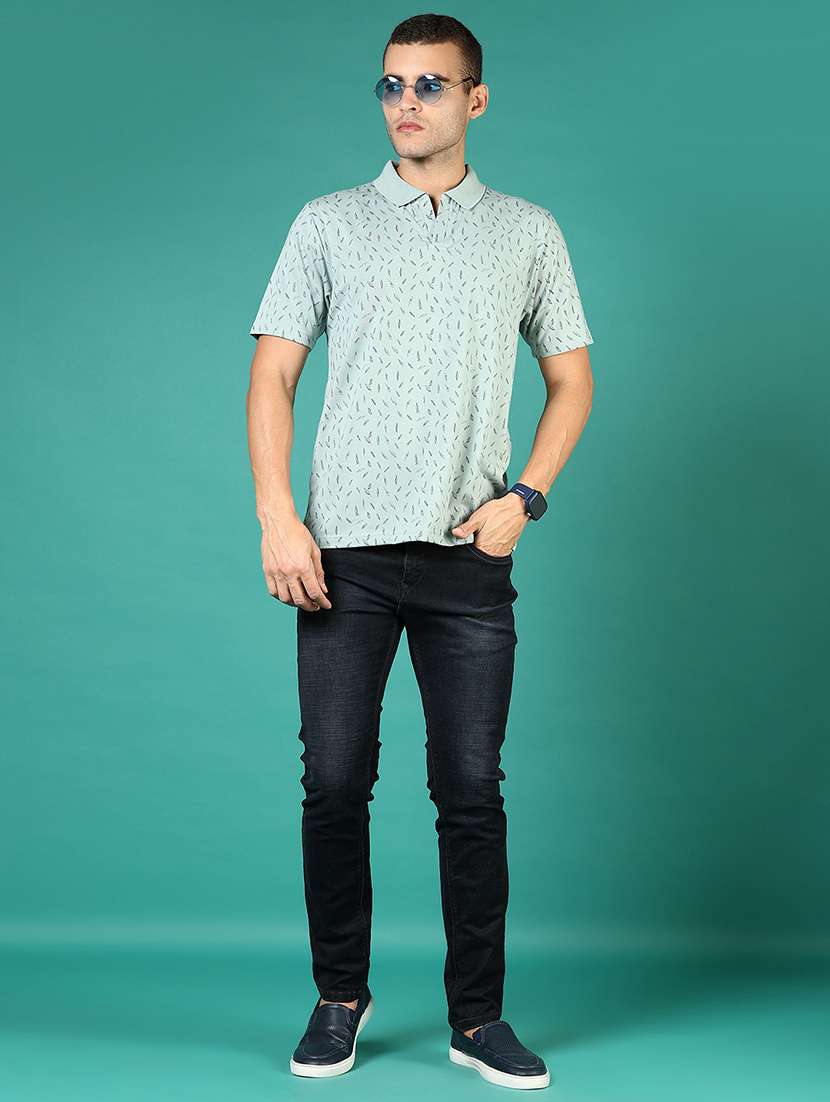 men printed short sleeve regular fit polo t-shirt - 21853985 - Standard Image - 4