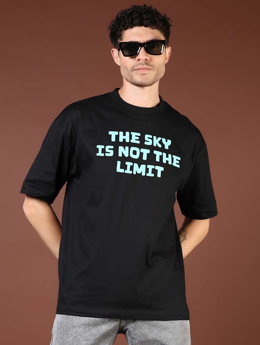 men black printed short sleeve regular fit t-shirt - 21853992 -  Standard Image - 1