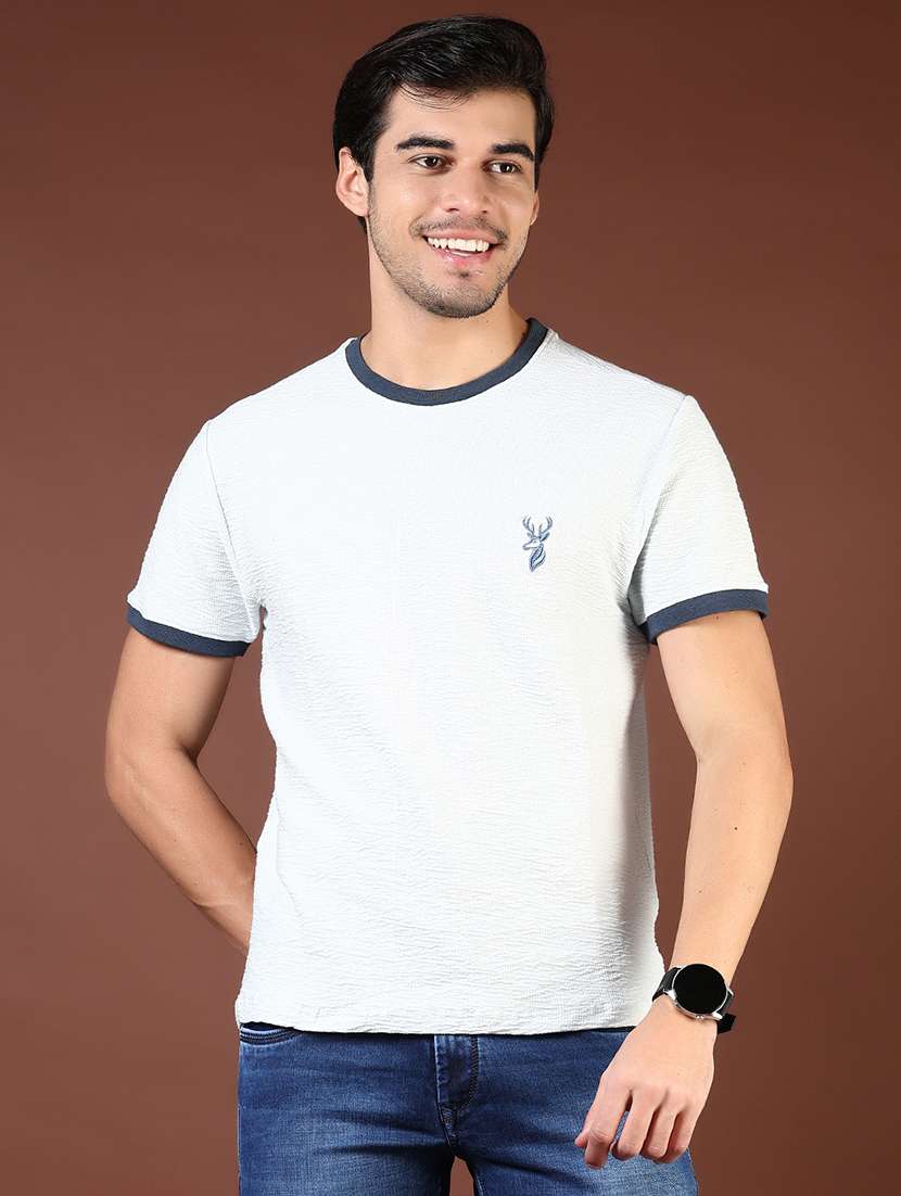 men solid short sleeve regular fit t-shirt - 21854005 -  Standard Image - 1