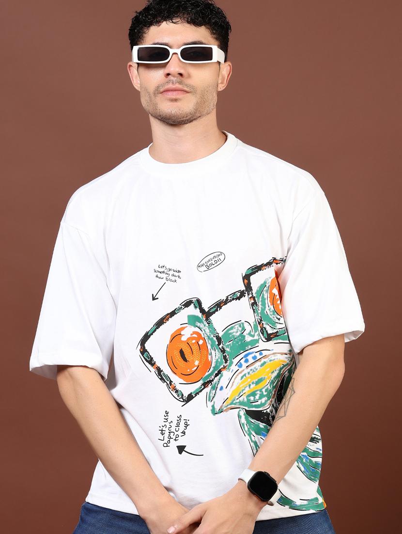 men white graphic short sleeve regular fit t-shirt - 21854012 - Standard Image - 1