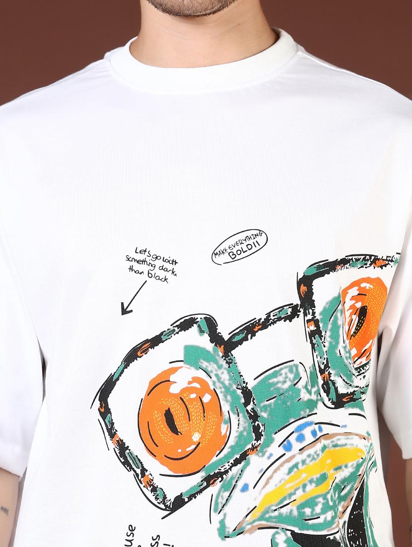 men white graphic short sleeve regular fit t-shirt - 21854012 - Standard Image - 4