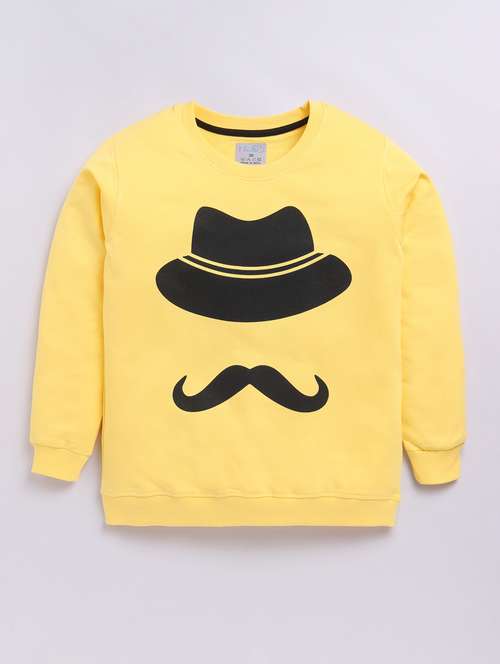boys front print long sleeve sweatshirt