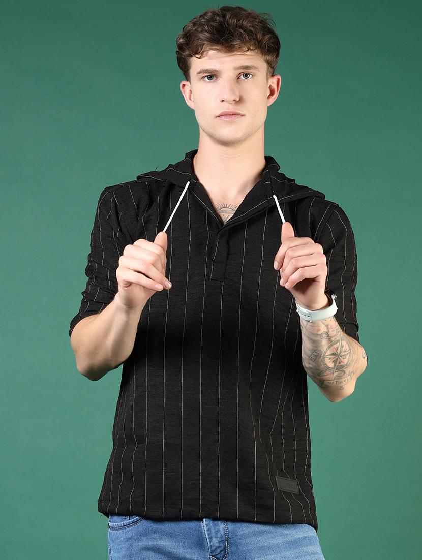 men striped long sleeve regular fit casual shirt - 21854255 - Standard Image - 1