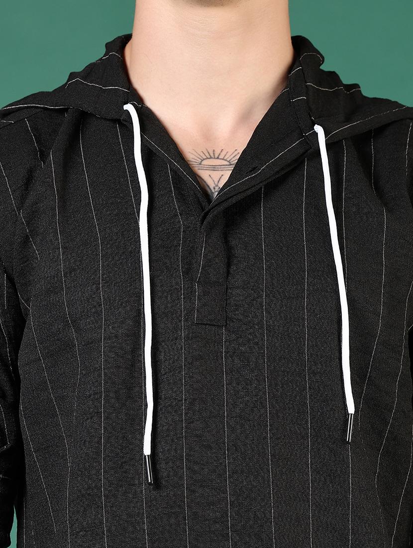 men striped long sleeve regular fit casual shirt - 21854255 - Standard Image - 4