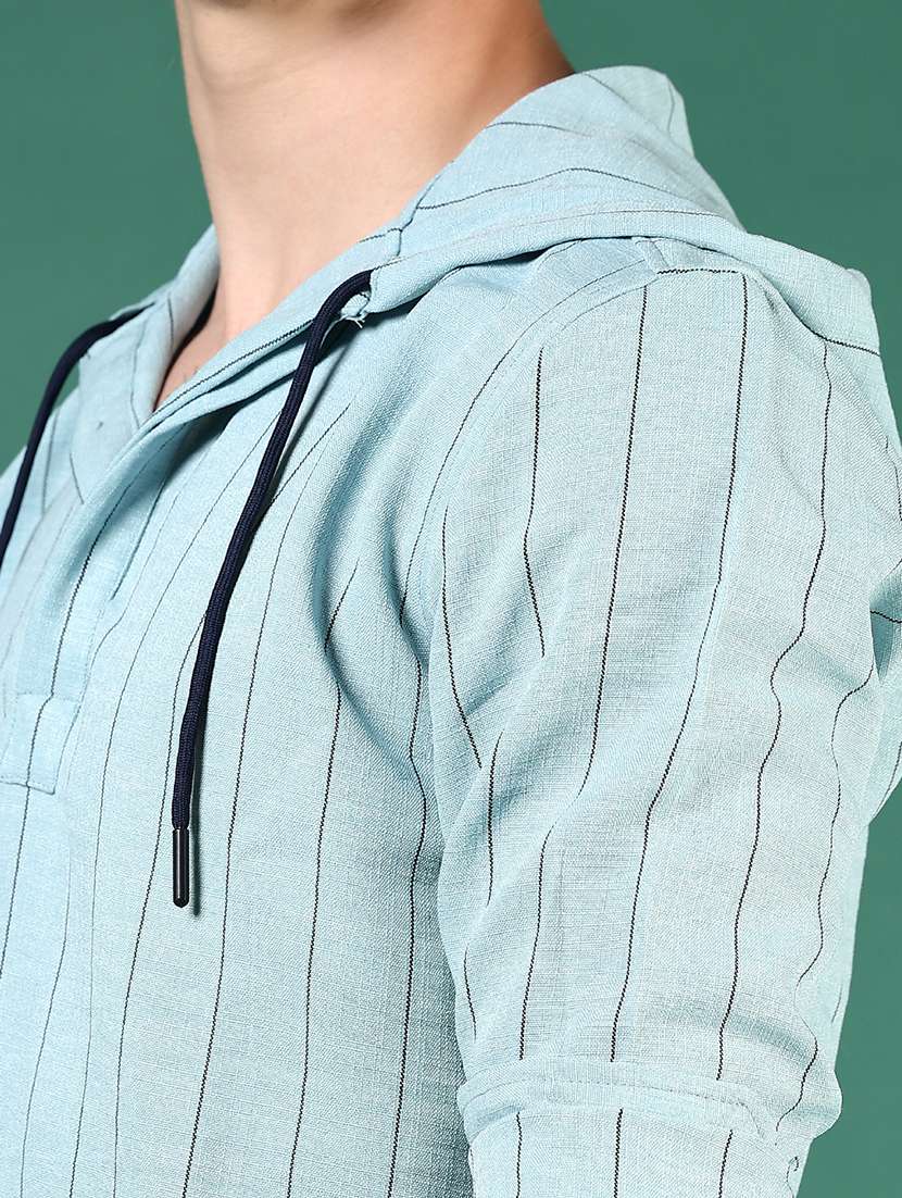 men striped long sleeve regular fit casual shirt - 21854258 -  Standard Image - 4