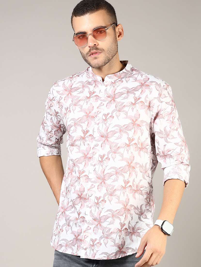 men printed long sleeve regular fit casual shirt - 21854293 - Zoom Image - 0