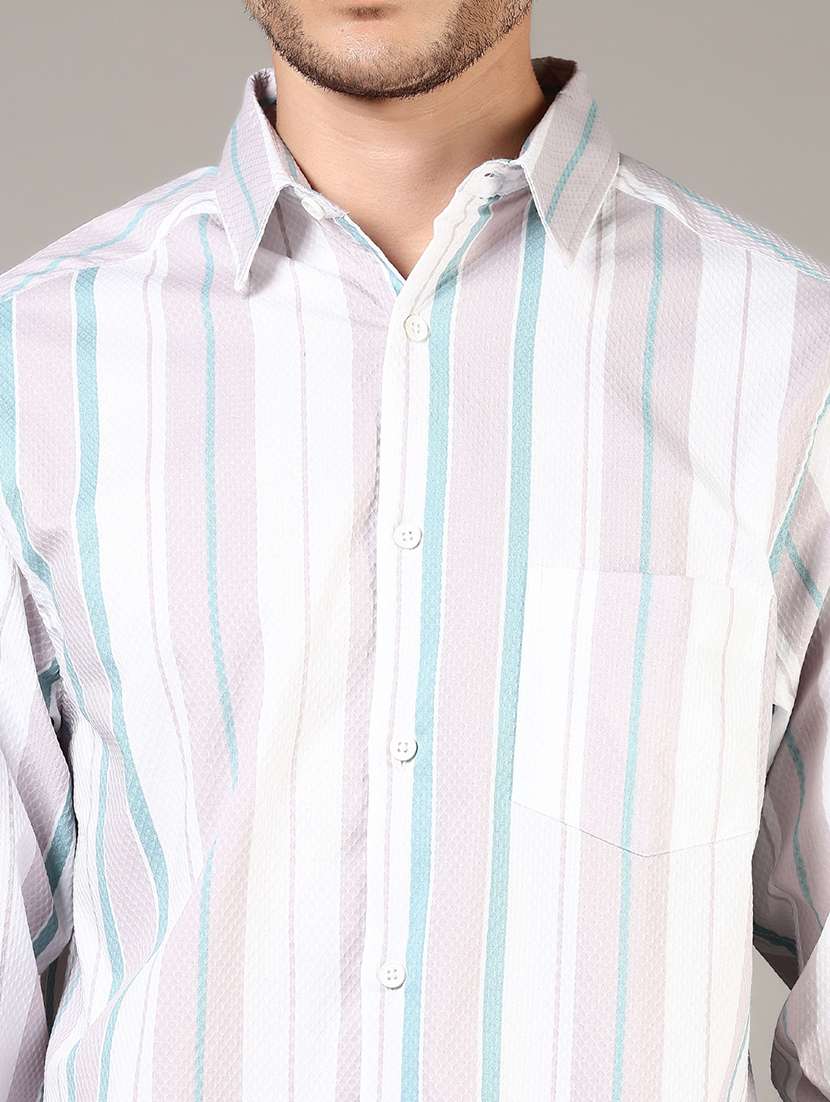 men collared long sleeve regular fit shirt - 21854297 -  Standard Image - 4