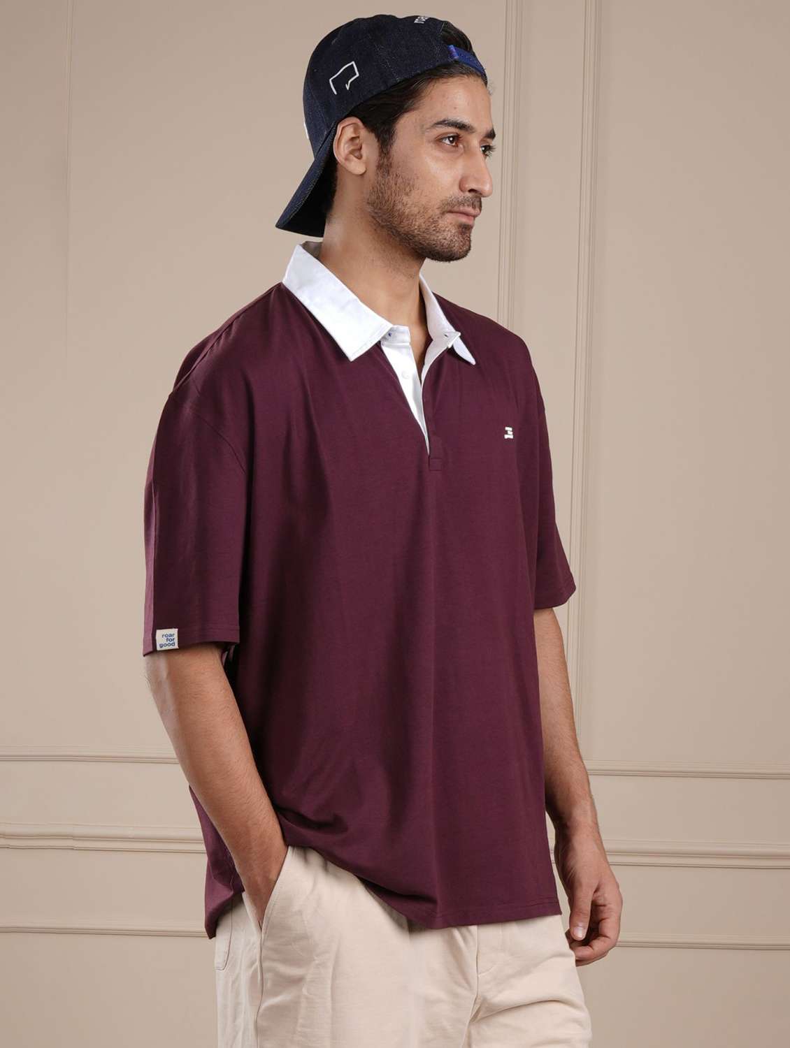 men maroon solid short sleeve regular fit polo t-shirt - 21854329 -  Standard Image - 1