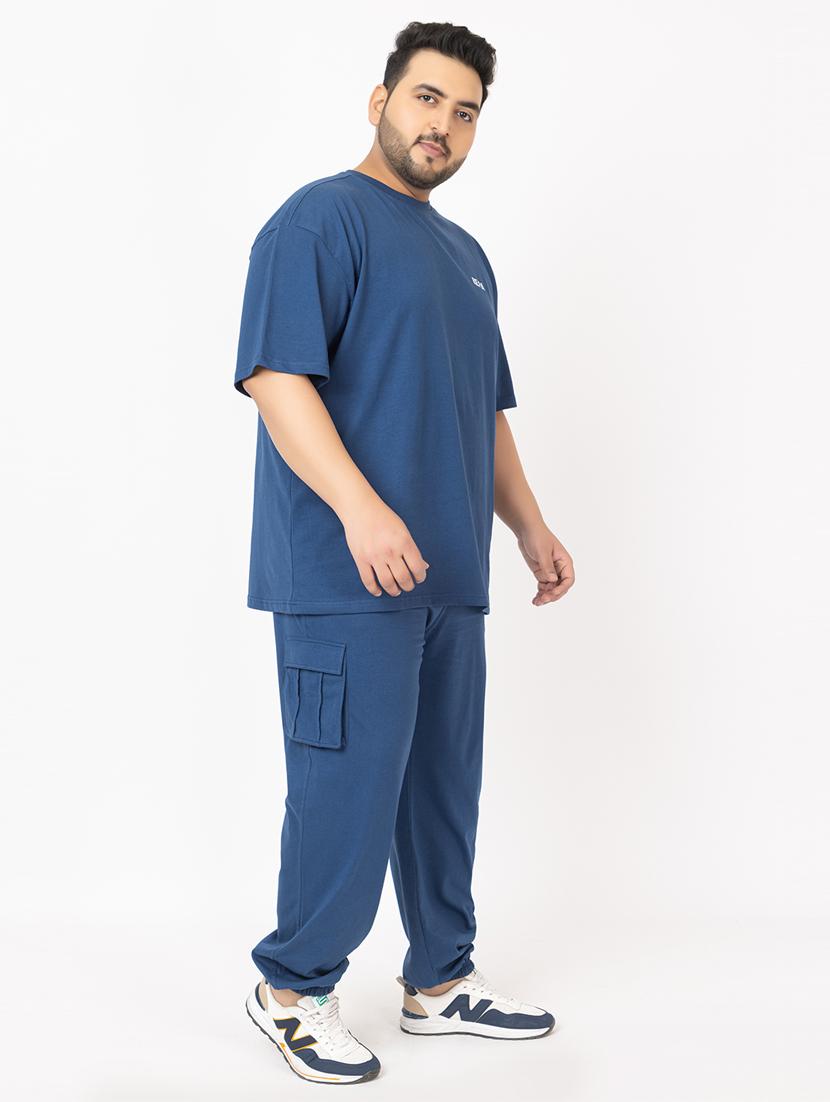 men solid short sleeve regular fit co-ord set - 21854386 -  Standard Image - 1