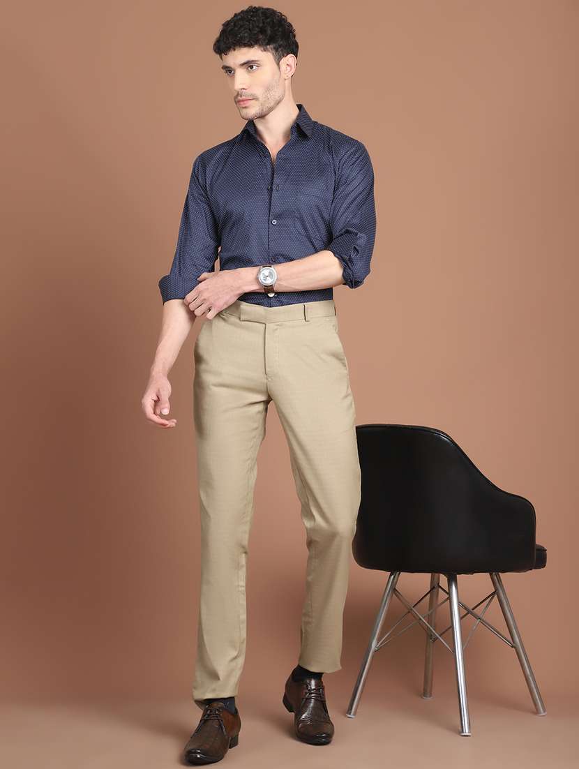 men polka dot long sleeve slim fit formal shirt - 21854515 -  Standard Image - 4