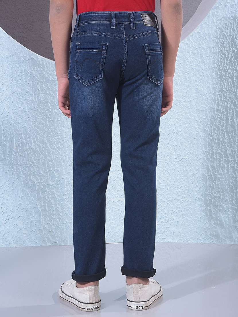 boys solid mid rise slim fit jean - 21854528 -  Standard Image - 4