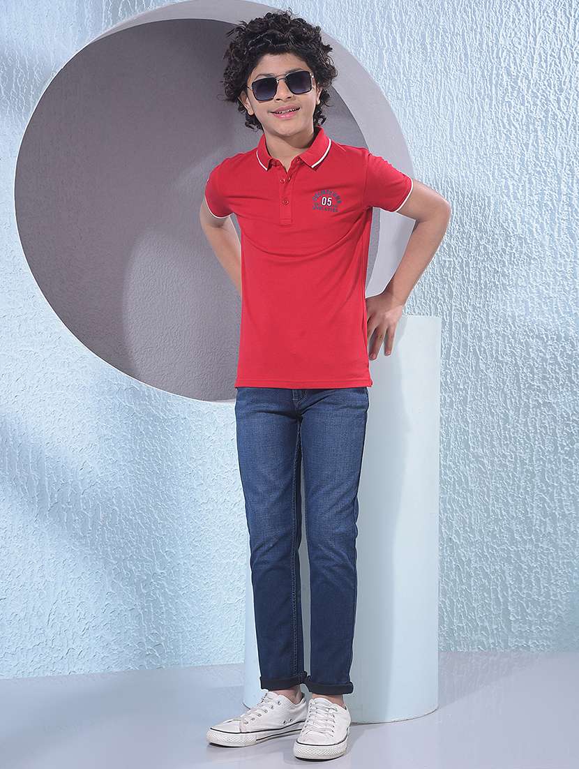 boys solid mid rise slim fit jean - 21854528 -  Standard Image - 6