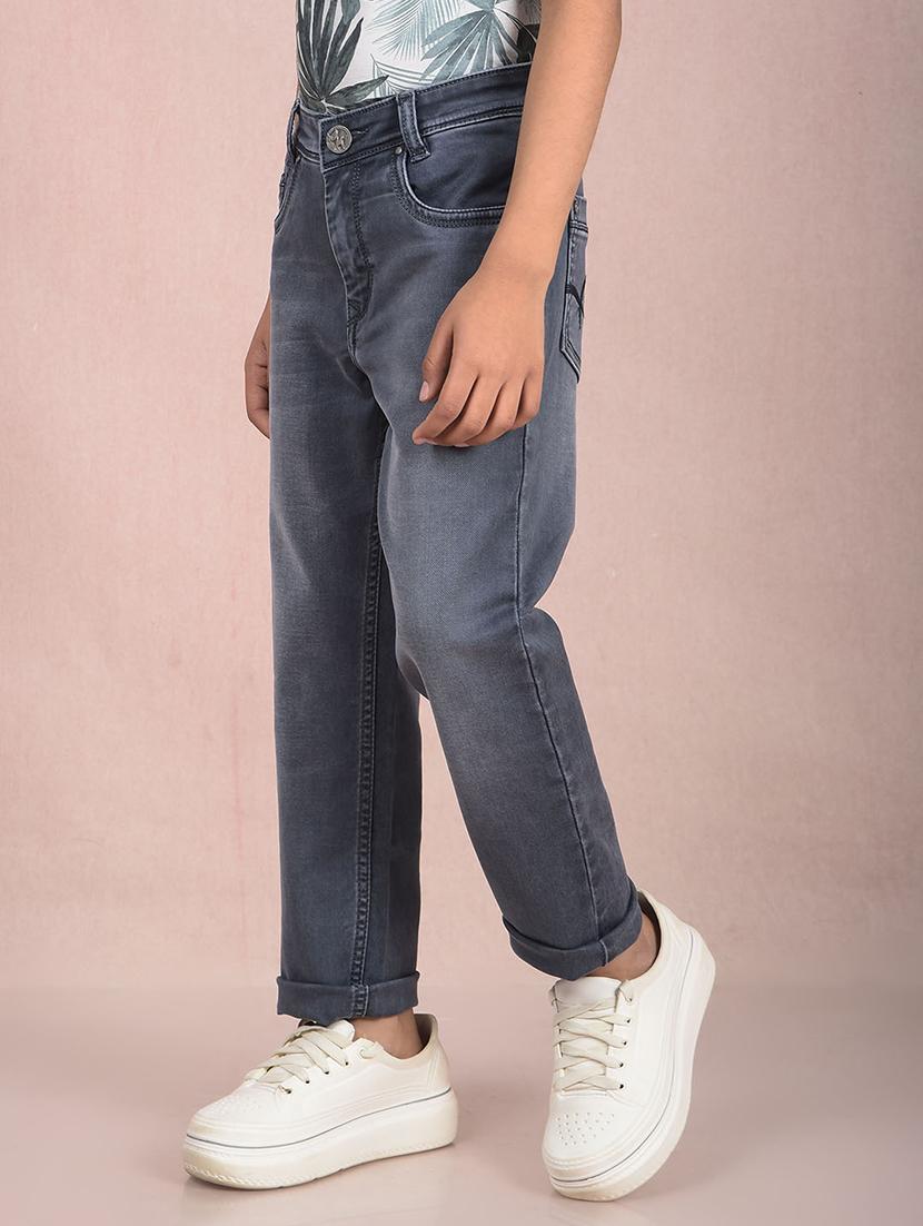 boys solid mid rise slim fit jean - 21854530 -  Standard Image - 1