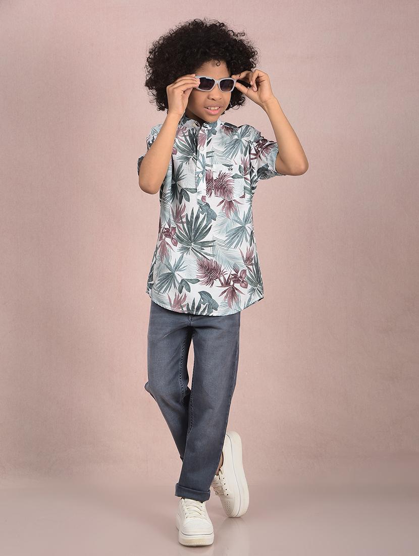 boys solid mid rise slim fit jean - 21854530 - Standard Image - 6