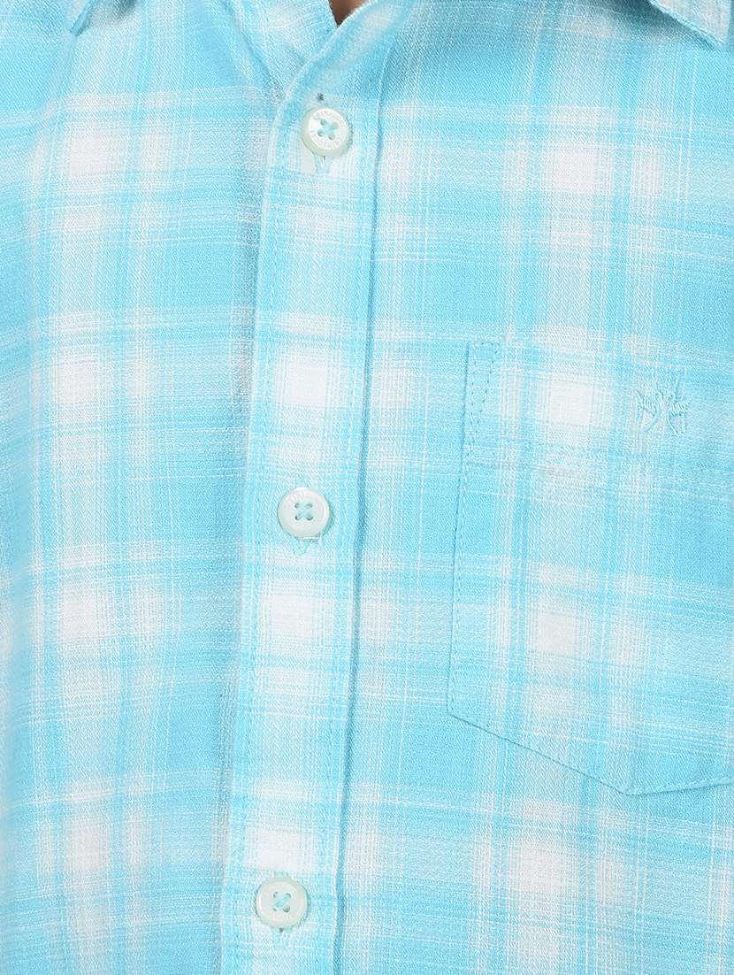 boys checkered short sleeve casual shirt - 21854546 -  Standard Image - 4