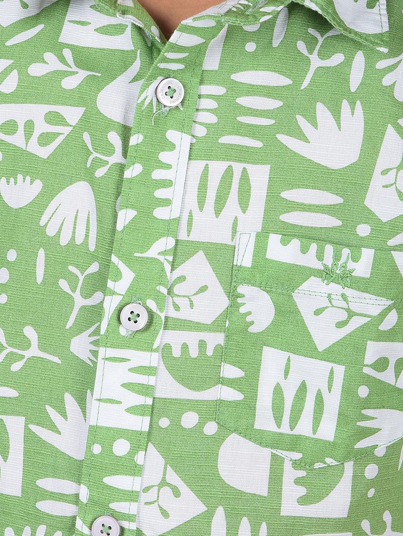 boys printed short sleeve casual shirt - 21854551 - Standard Image - 4